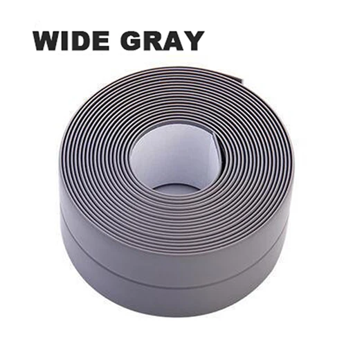3.8CMx3.2M Kitchen Sink PVC Mmaterial Waterproof Mildew Strong Self-adhesive Transparent Tape Bathroom Toilet Crevice Strip Water Seal 3.2M - Цвет: 3.8CMx3.2M