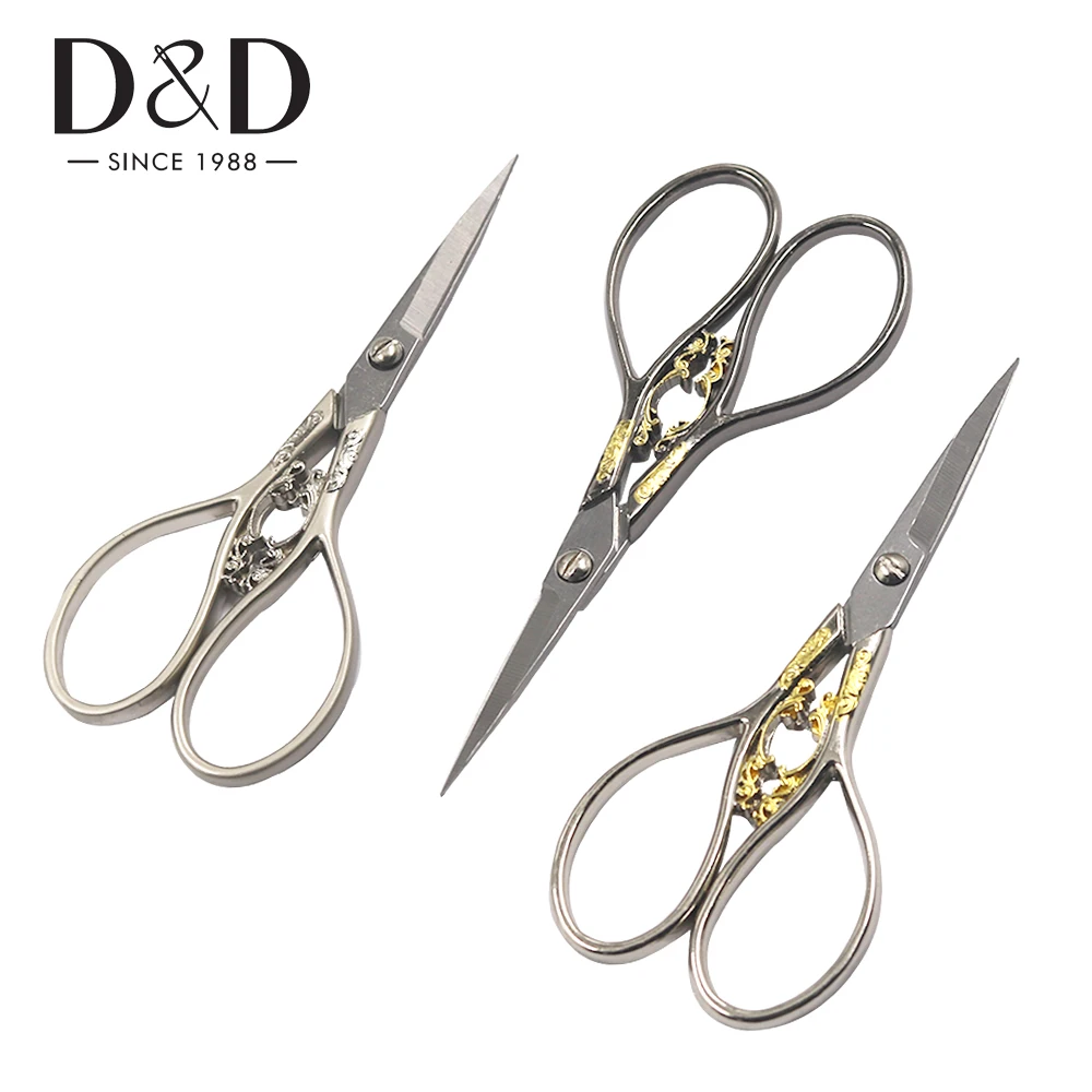 

2 Colors High Quality Stainless Steel Sewing Scissors Embroidery Scissors Tailor Shears DIY Sewing Tools Accessories