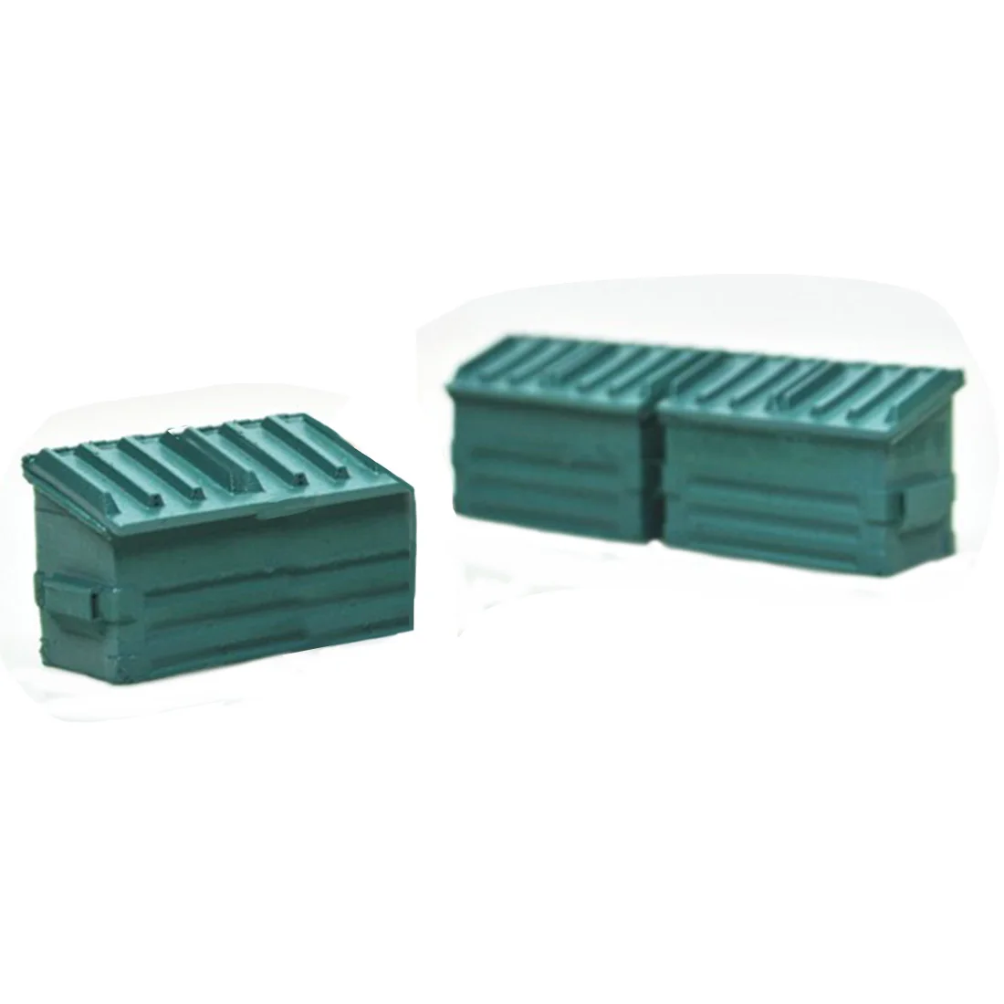 2 HO SCALE 1:87 Scale Dumpster Or Dumpster Bin