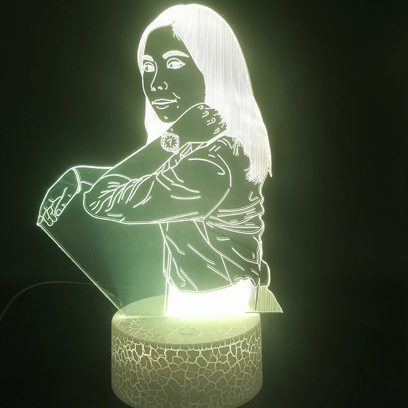 3D лампа на заказ для портретной красоты для украшения дня рождения яркая база непосредственно supplyвизуальный светильник светодиодный ночной Светильник