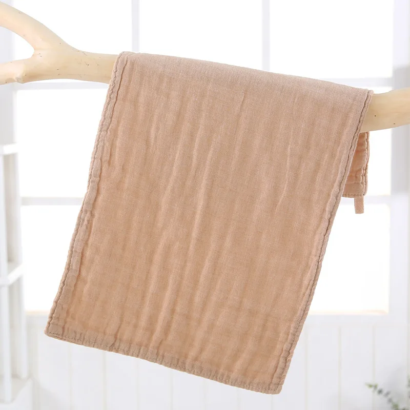  Six-layer Washing Gauze Towel Handkerchief Baby Bibs Organic Colored Cotton CHILD'S Towel Infant to