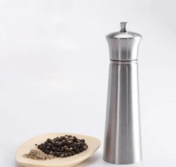

304 Stainless Steel Pepper Grinder Salt Mill Grinder Kitchen Gadgets Seasoning Cooking Tools Free Shipping