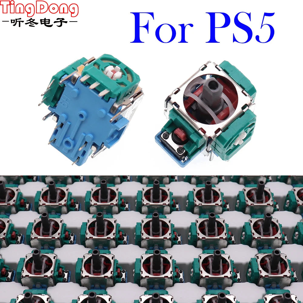 

100 шт./лот 3D Рокер Аналоговый сменный зеленый Джойстик для Sony ps5 PS5 беспроводной контроллер Con