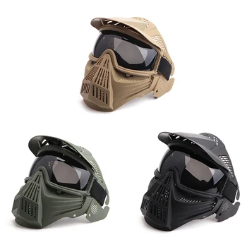 

Full Face Mask Grey/Gray Lens Anti-fog Adjustable Mouth Protection Outdoor Sportswear Accessories