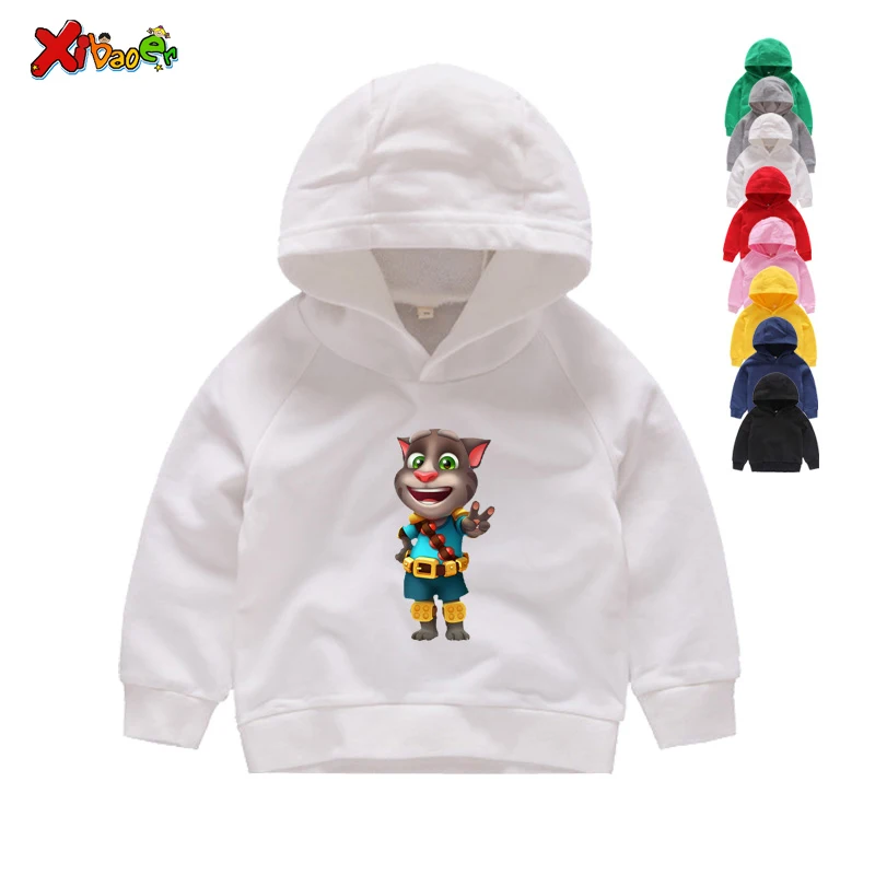 

Kids Hoodies Sweatshirts Autumn Long Sleeves Pure Cotton Hoodies Children Boy Girl Clothes Pin-in Toys Cartoon Sweatshirts 2T-8T