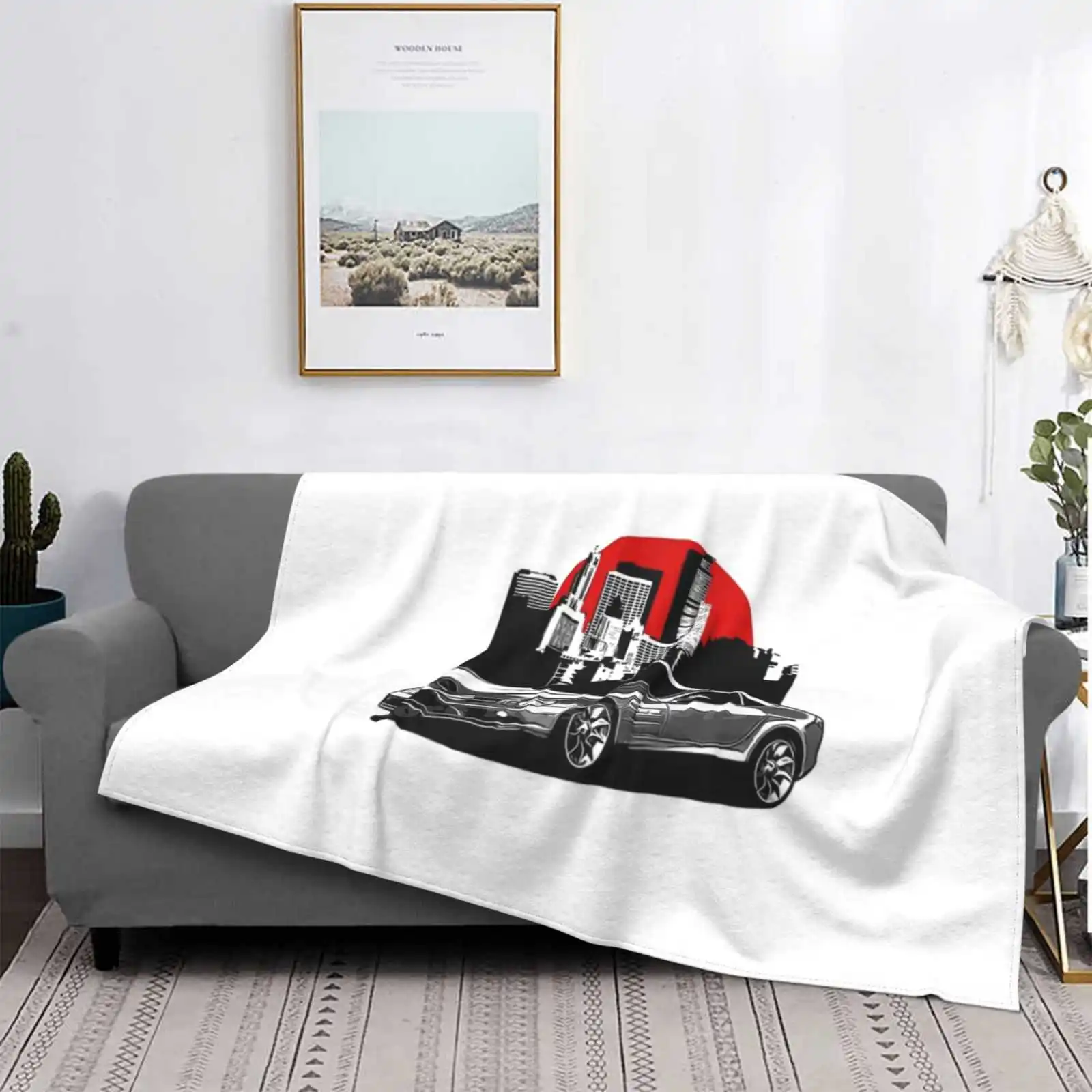 Silver 2010 Slr Supercar Front Side Best Selling Room Household Flannel Blanket Car Cars