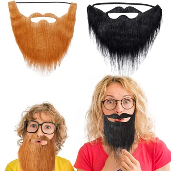 

Halloween Fake Beards Mustaches Beard Funny Fake Beard Costume Accessories Party Supplies For Adult Kids