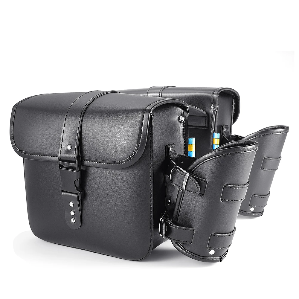 

2020 New Style Black Universal Motorcycle Saddle Bags Side Storage Luggage Bag Fork Tool Pouch For Honda/Yamaha/Suzuki