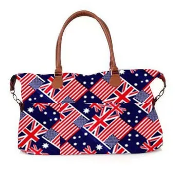 

National flag Travel Bag Women Large-Capacity Mobile Duffle Bag Fashion Casual Solid Color Handbag Oxford Shoulder Bag for Woman