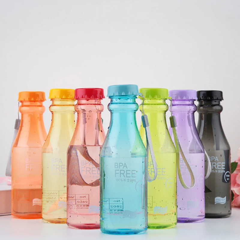 

Frosted High-quality Plastic Portable Soda Cup Non-breakable Non-slip Water Flask Cup For Hiking Durable Children Cup For Home