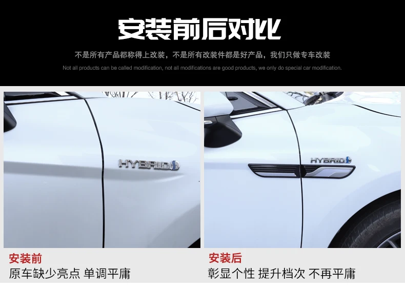 Автомобильный Стайлинг подходит для Toyota Camry ABS plus из нержавеющей стали боковой вентиляции Отделка Декор Авто внешние части