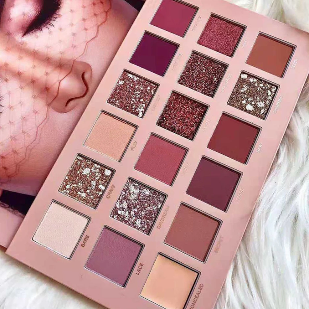 JEAN MISS Eyeshadow Pallete 18 цветов Сияющие долговечные водонепроницаемые красота