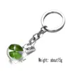 SONGDA Dried Green Four Leaf Clover In Glass Ball Keychain Women Bag Hanging Charm Key Chain Lucky Trinkets St Patricks Day Gift ► Photo 2/6