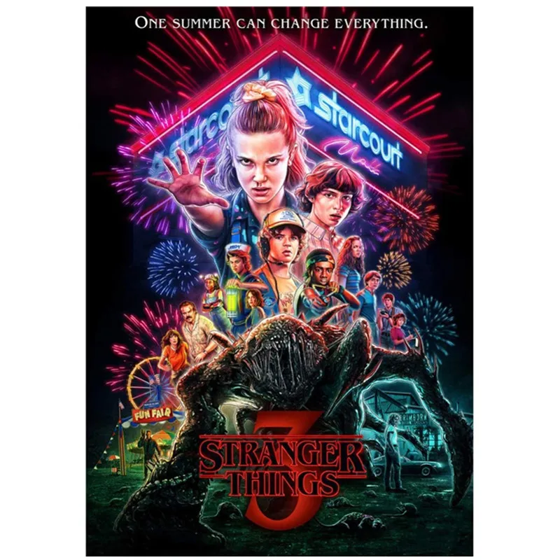 

Stranger Things Diamond Painting Full Square/Round Film Theme Diamond Embroidery Cross Stitch DIY Gift Craft Home Decoration