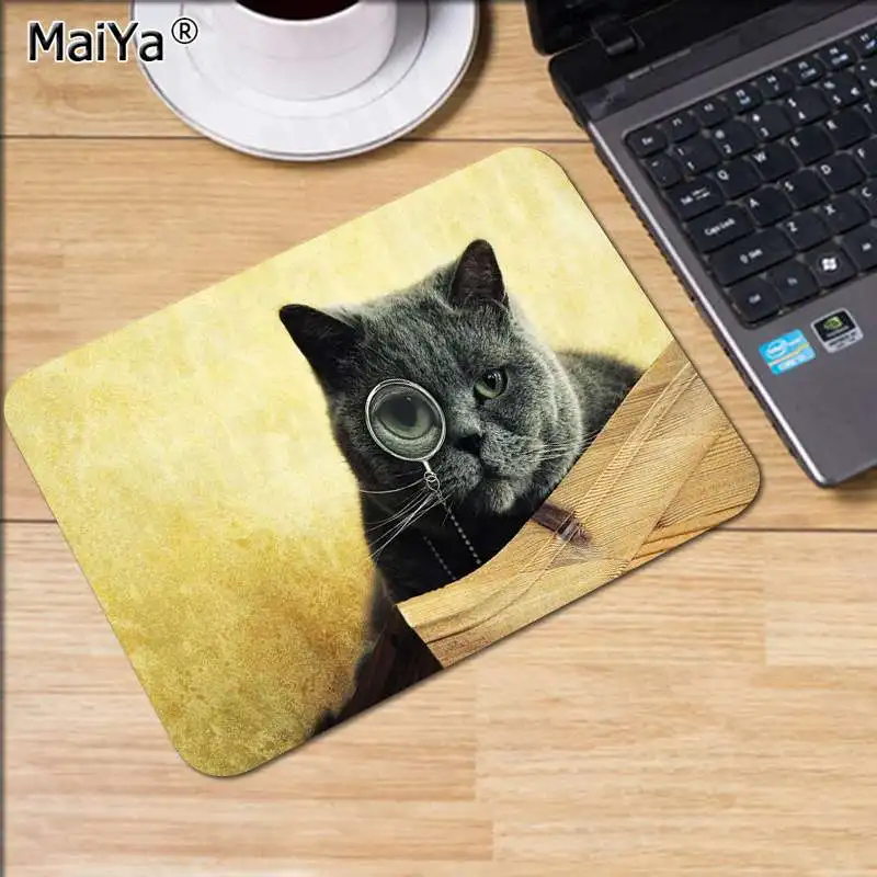 MaiYa красивый аниме Cutefunny cat высокоскоростной коврик для мыши Гладкий коврик для письма настольные компьютеры мат игровой коврик для мыши - Цвет: No Lock Edge25x29cm