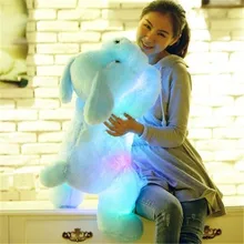 1pc 50cm luminous dog plush doll colorful LED glowing dogs children toys for girl kidz birthday