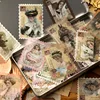 Retro Time Post Office Series Decorative Stickers Scrapbooking Stick Label Diary Stationery Album Vintage stamp flower Stickers ► Photo 3/5