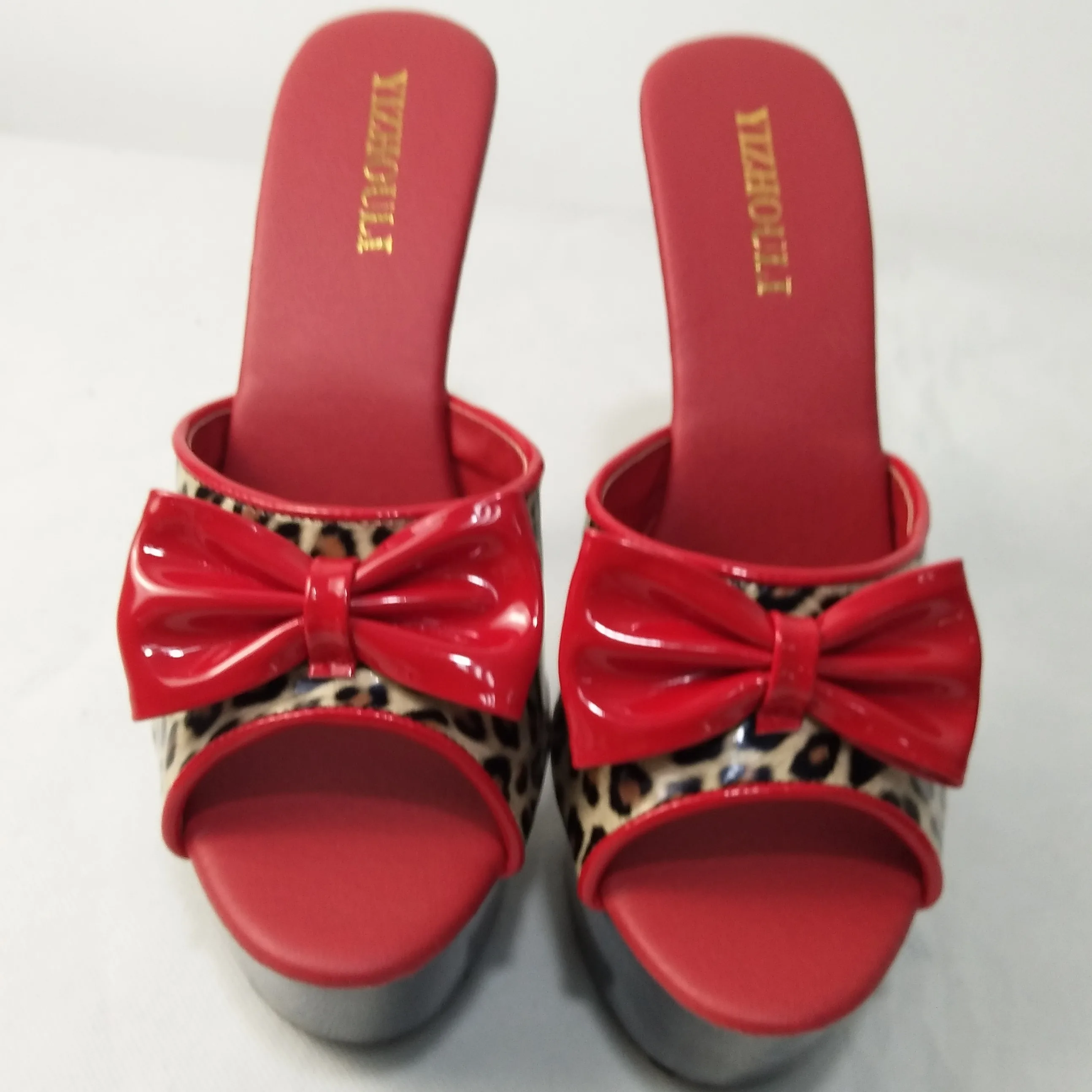 13-15-17-20cm Sexy Heeled Sandals Banquet Bride Wedding Shoes Platform Model Pole Dancing Slipper