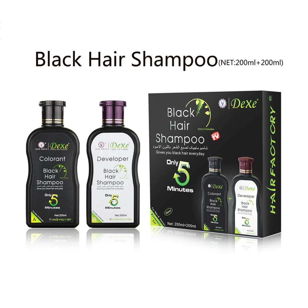 2 adet dexe siyah sac boya sampuani ekonomik seti sadece 5 dakika sac rengi sac boyasi 200 ml sac sekillendirici araclari ve salon sac boyalari shampoos aliexpress