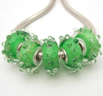 

JGWGT 1870 5X 100% Authenticity S925 Sterling Silver Beads Murano Glass beads Fit European Charms Bracelet diy jewelry Lampwork