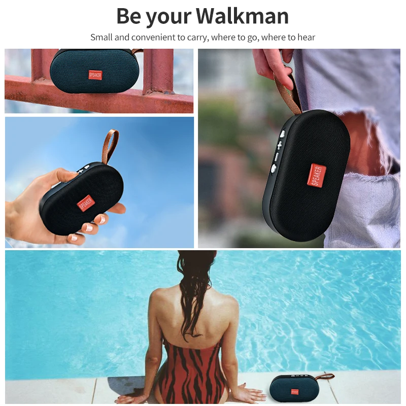 Мини динамик Bluetooth T7 Портативная Беспроводная Громкая колонка звуковая система