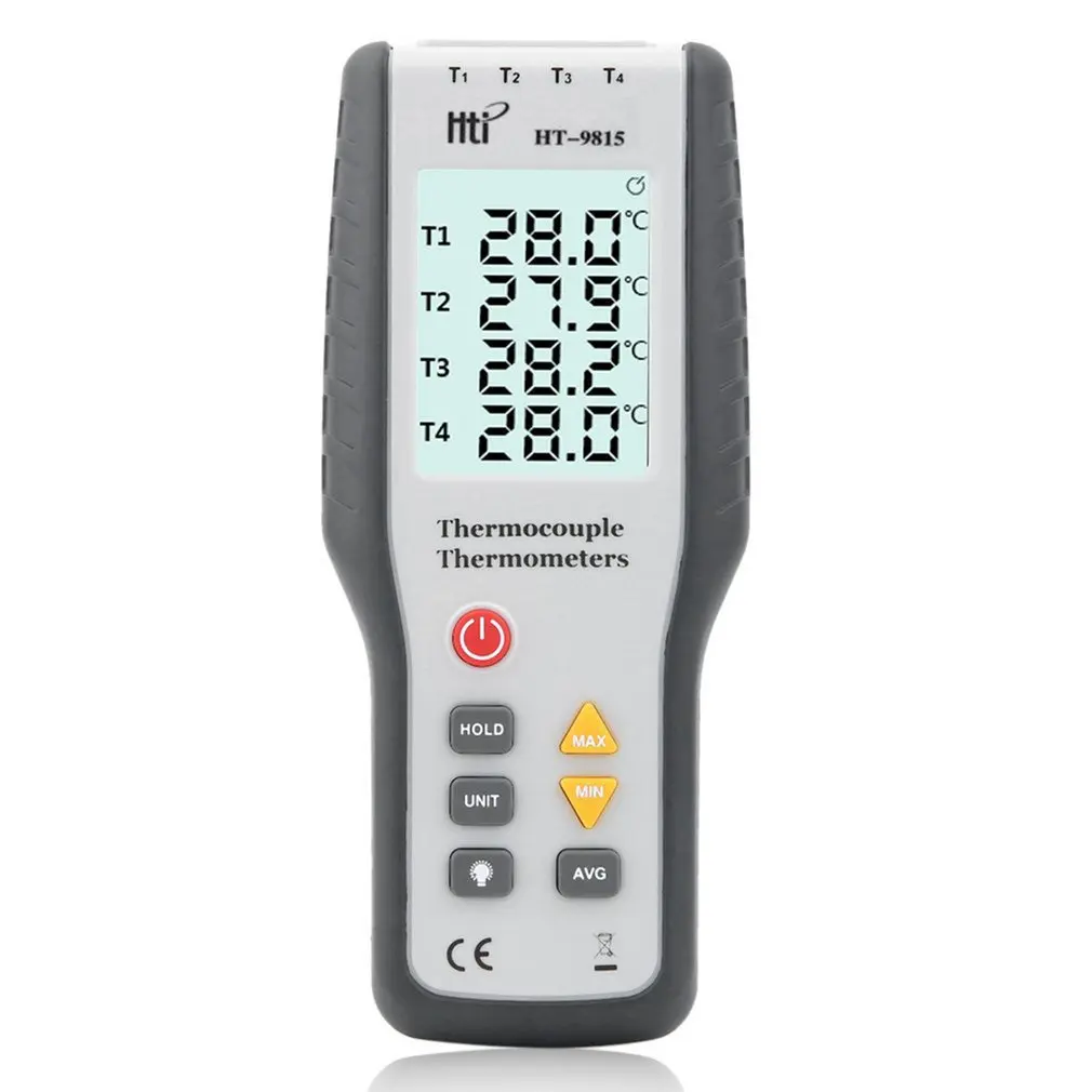 

Real Industrial LCD Digital K Type Thermocouple Thermodetector 1372 Degree Centigrade Thermocouple Probe HT-9815