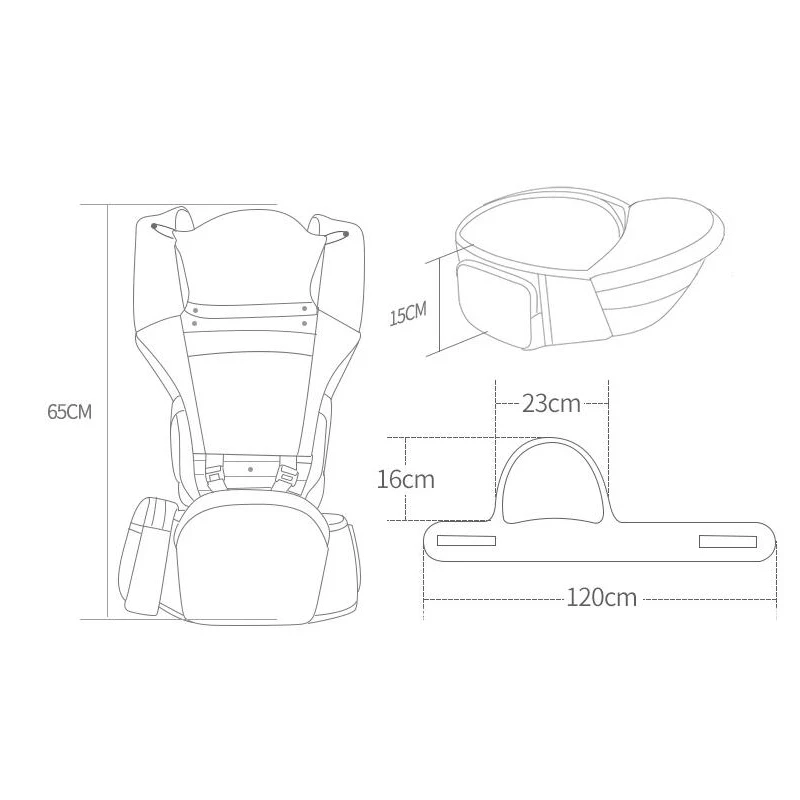 Disney 4D Multi-Function Baby Carrier Baby Waist Stool Baby Back Baby With Horizontal Front-Hold Three-In-one Lightweight Belt