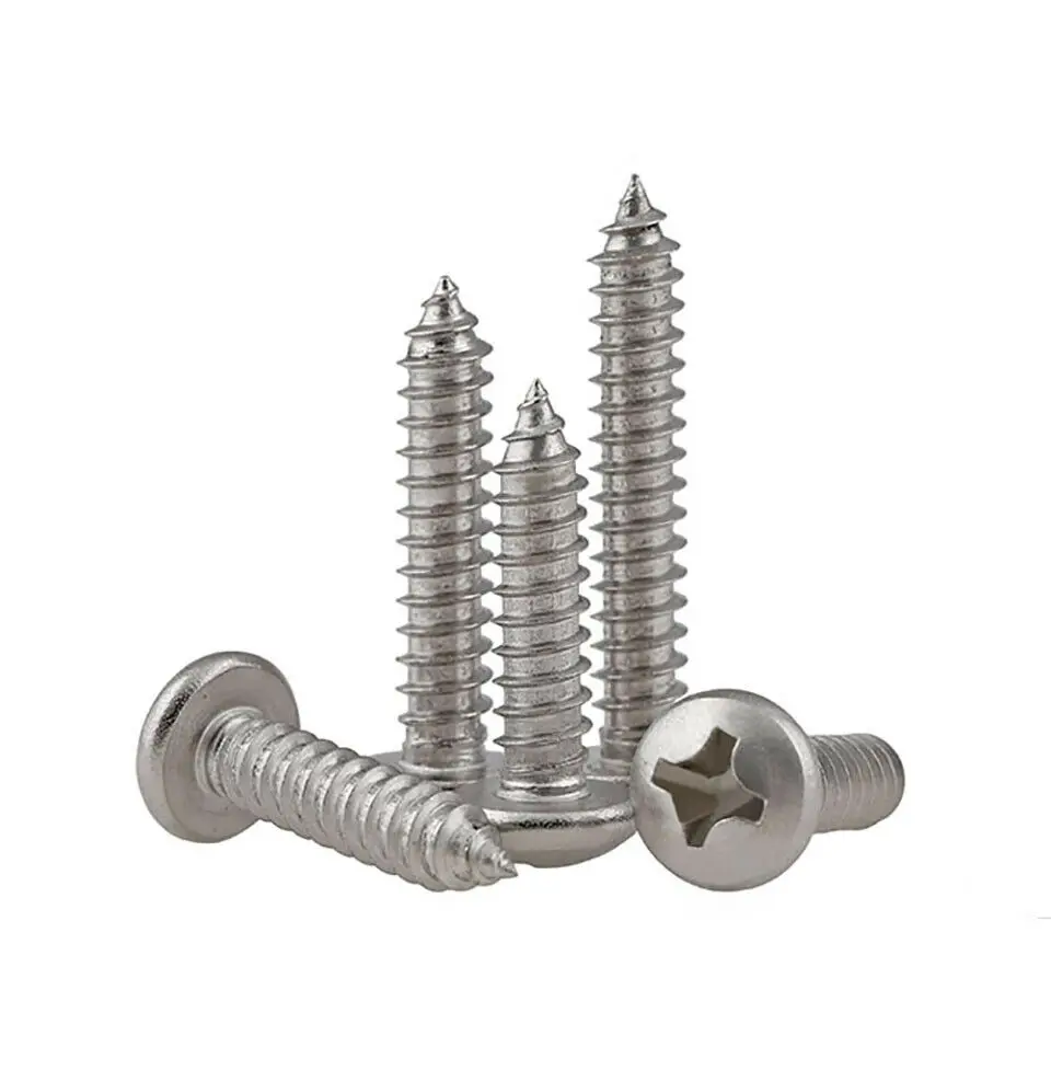 M4m8 Pan Head Phillips Self Tapping Screws 304 A2 Stainless Steel Gb