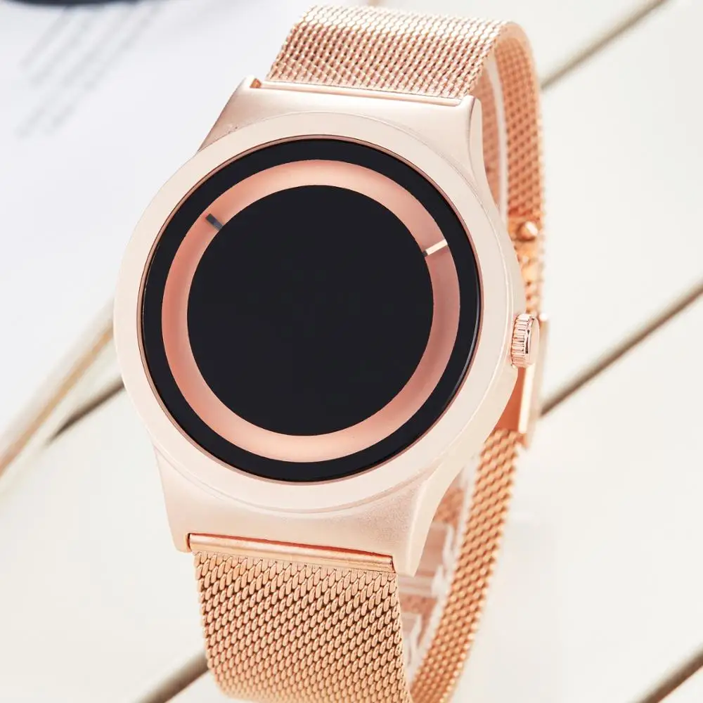 

New Retro Minimalist Mesh Watch Men Women Gold Watch Fashion Casual Analog Quartz Watches Gift Waterproof