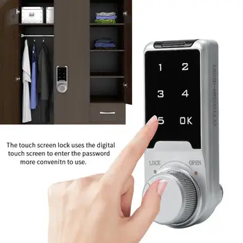 

Digital Number Code Lock for File Cabinet Electronic Combination lock Password Touch Screen Keypad Locks Home Cabinet Lock