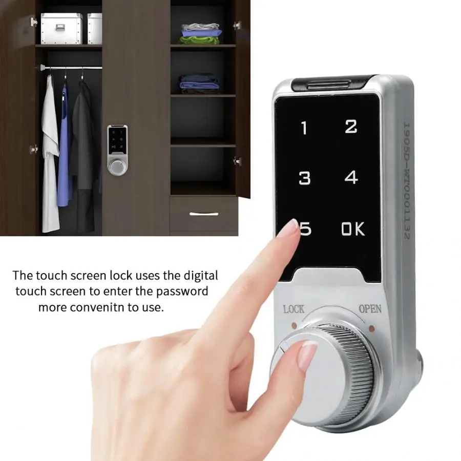 

Electronic Combination Lock Password locks for File Cabinet Locker Mail Box Touch Screen Lock