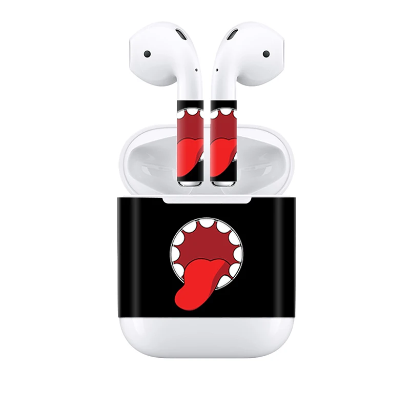 2 шт./лот для AirPods Стикеры съемный клейкая декоративная переводная картинка