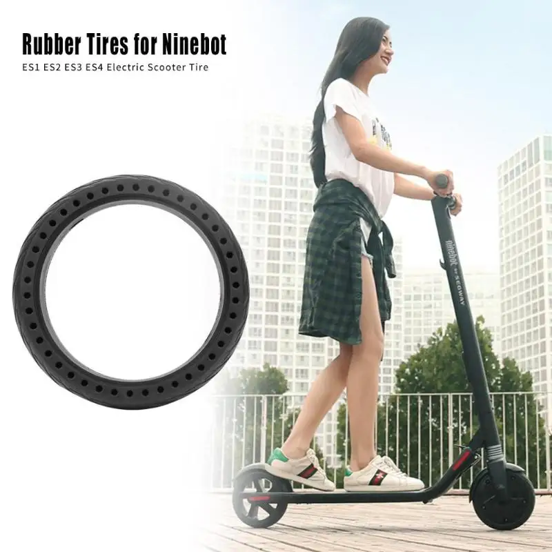 Скейтборд шины безопасность и надежность для Ninebot Электрический скутер Твердые колеса шины для улицы необходимые товары для скутеров