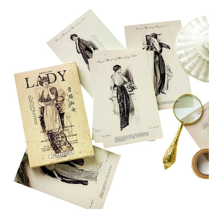  4packs Vintage Europe Postcard Greeting Card Direct mailing Post Card Classical Cards Party Invitat - 4.00033E+12