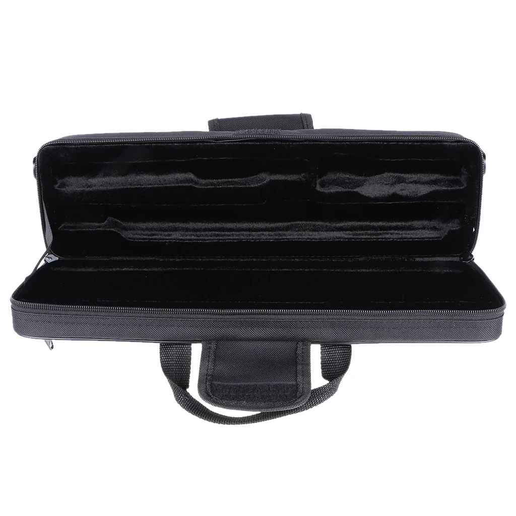 Classic Padded Flute Carry Case Bag Cover With Side Pocket Shoulder Strap