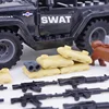 Figurines de Police SWAT pour garçons, 12 pièces, Police de la ville, Force spéciale, avec Jeeps, armes, blocs de construction, briques, Mini poupée, jouet pour enfants ► Photo 3/6