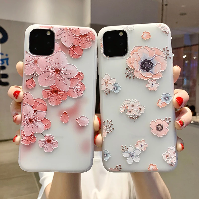 Стильный чехол для телефона iPhone 11 11Pro XS Max XR X шикарный цветочный цветок TPU 8 7 6 6S Plus