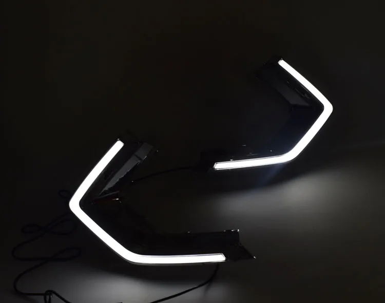 YUANEN led drl Дневной ходовой светильник для MG GS- с желтыми поворотниками+ диммер и синий ночной ходовой светильник