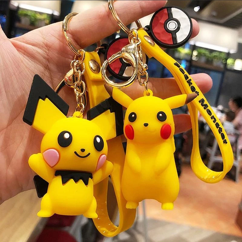 ポケモンアクションキーホルダー 漫画のおもちゃ ピカチュウ ゼニガメ 人形 ペンダント クリエイティブギフト 子供向け Action Figures Aliexpress