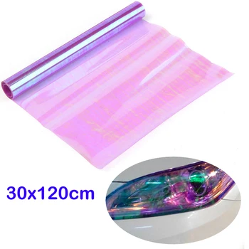 

100x30cm Car Headlight Protective Film Chameleon Color Changing Tint Vinyl Wrap Car Styling