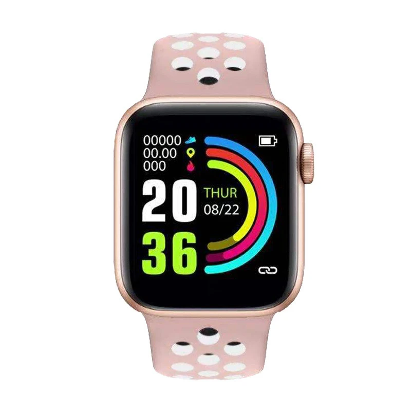 Смарт-часы W5, уведомления социальных сетей, кислородный браслет, пульсометр, кровяное давление, фитнес-браслет для Android IOS Eh - Цвет: gold powder