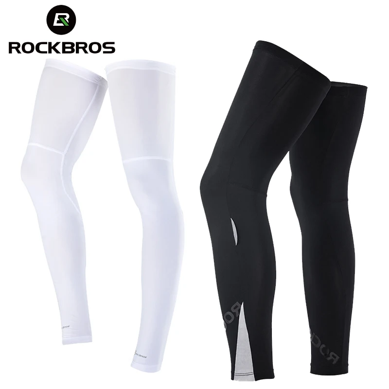 

ROCKBROS Summer Camping Leg Warmers Anti-UV Cycling Basketball Gear Leg Cover Men Breathable Tights Sport Safety Knee Protector