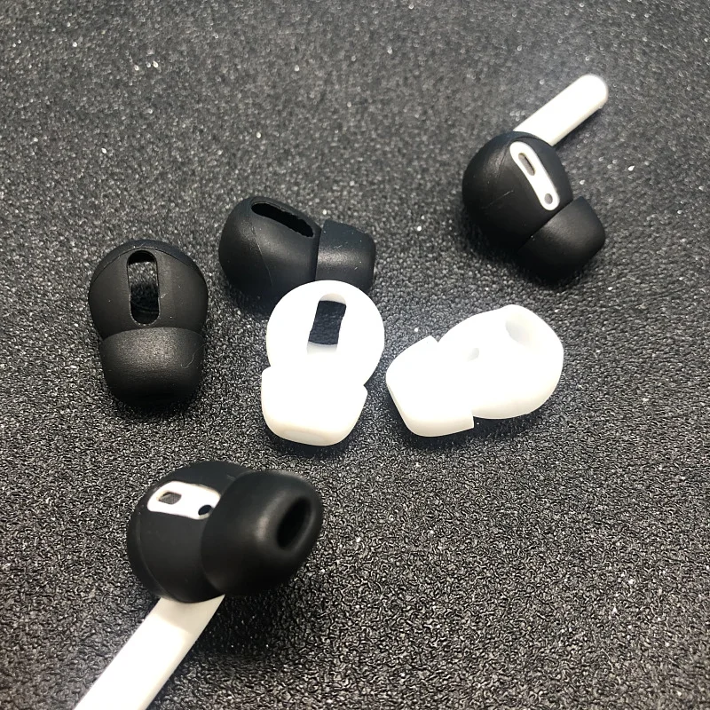 Фото Ear pads for Airpods 1/2 Wireless Bluetooth Iphone Earphones Silicone Covers Caps Earphone Case Earpads Eartips 2pcs/Pair №2