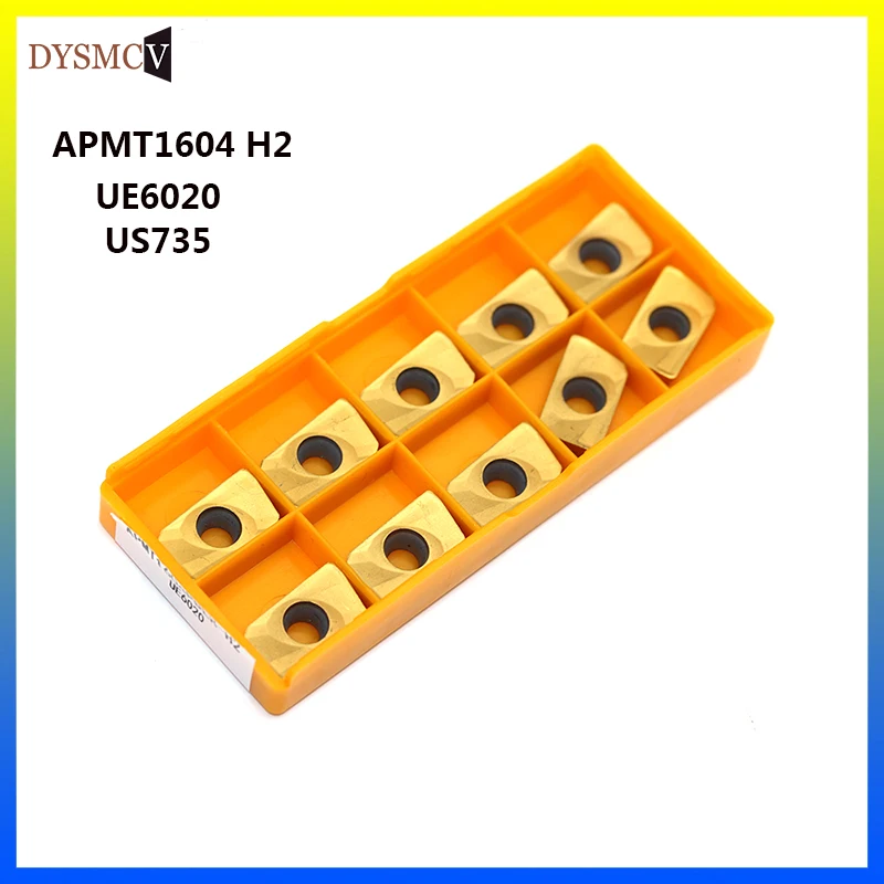 10 шт. APMT1135 PDER M2 H2 US735 Токарный Инструмент твердосплавная вставка APMT1604 M2UE6020