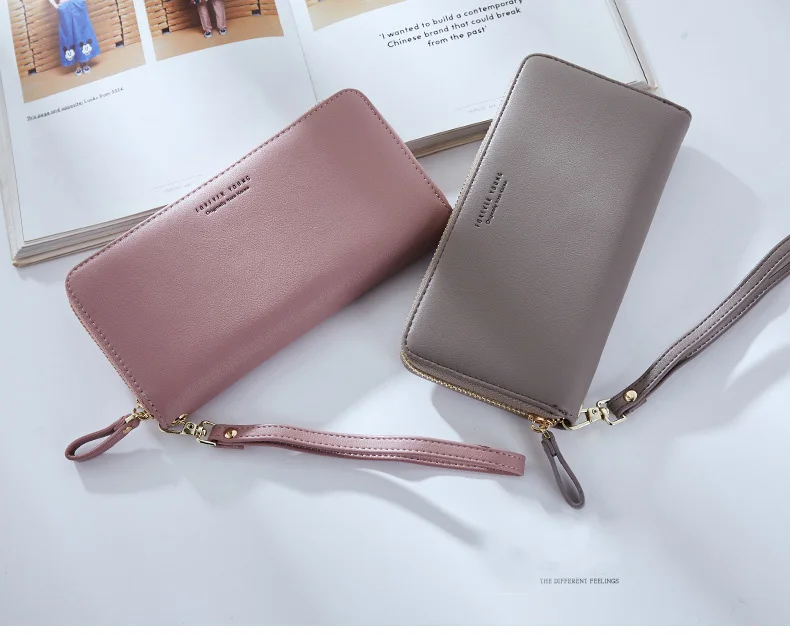 Wristband Women Long Clutch Wallet Large Capacity Wallets Female Purse Lady Purses Phone Pocket Card Holder Carteras