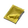 7.5*6.3cm Heat Seal Aluminum Foil Ziplock Bags Flat Zip Lock  Package Bag Retail Plastic Foil Zip Bags 3