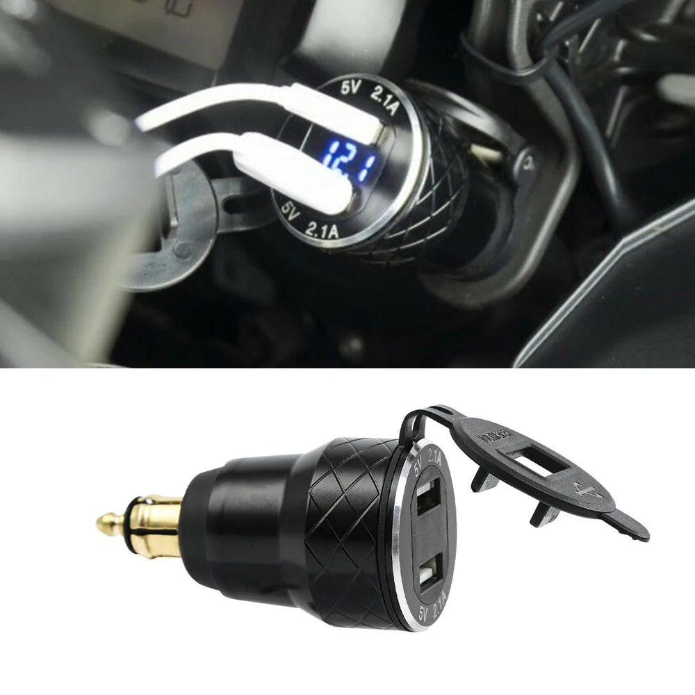 Адаптер питания для мотоцикла Ducati monster 696 848 Scrambler 800 1100 Multistrada 1200 BMW R1250GS 2 USB-порта |