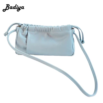 

Mini Soft Leather Crossbody Bags For Women 2020 Chain Handbag Lady Travel Folds Armpit Bag Shoulder Bag Female Messenger Bag