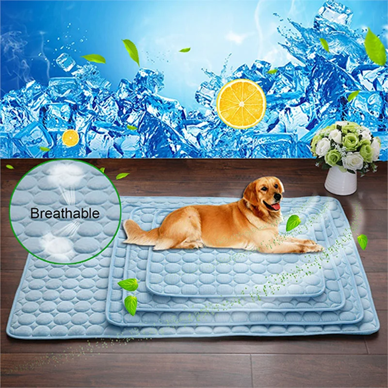 2020 Cooling Mats Blanket Ice font b Pet b font Dog Bed Sofa Portable Tour Camping