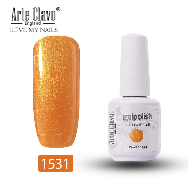Распродажа Arte Clavo УФ-гель для ногтей Полупостоянный праймер верхнее покрытие гель лак для ногтей маникюр гель лак для ногтей - Цвет: 1531